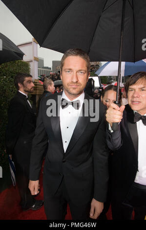 Schauspieler Gerard Butler kommt bei der 67. jährlichen Golden Globes Awards im Beverly Hilton in Beverly Hills, CA Sonntag, 17. Januar 2010. Stockfoto