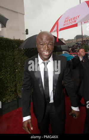 Sänger Seal kommt bei der 67. jährlichen Golden Globes Awards im Beverly Hilton in Beverly Hills, CA Sonntag, 17. Januar 2010. Stockfoto