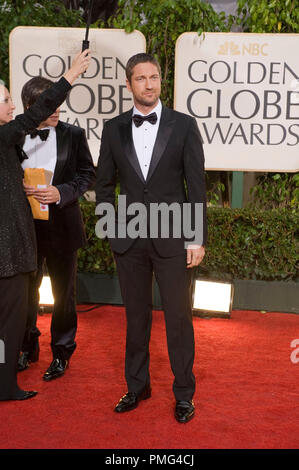 Schauspieler Gerard Butler kommt bei der 67. jährlichen Golden Globe Awards im Beverly Hilton in Beverly Hills, CA Sonntag, 17. Januar 2010. Stockfoto