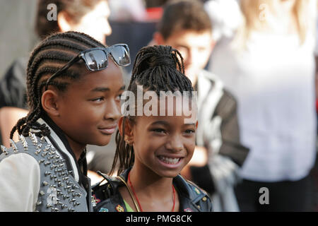 Jaden Smith; Willow Smith bei der Premiere von Summit Entertainment" TheTwilight Saga: Eclipse'. Ankunft im Nokia Theater in Los Angeles statt Leben in Los Angeles, CA, 24. Juni 2010. Foto © Joseph Martinez/Picturelux - Alle Rechte vorbehalten. Datei Referenz # 30304 038 JM für die redaktionelle Nutzung nur - Stockfoto