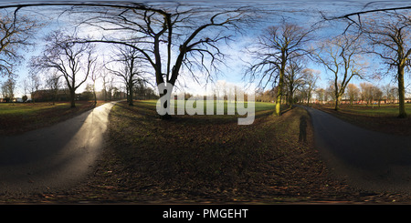 360 Grad Panorama Ansicht von Alexandra Park, Manchester