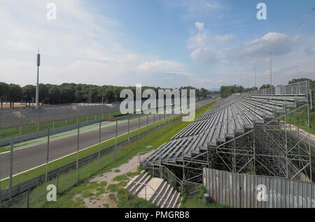 MONZA, Italien - 14 August, 2018: Der Autodromo Nazionale Monza, eine Rennstrecke in der Nähe von Monza liegt nord Stockfoto