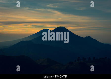 Prau Berg in Dieng Wonosobo Central Java Stockfoto