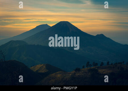 Prau Berg in Dieng Wonosobo Central Java Stockfoto