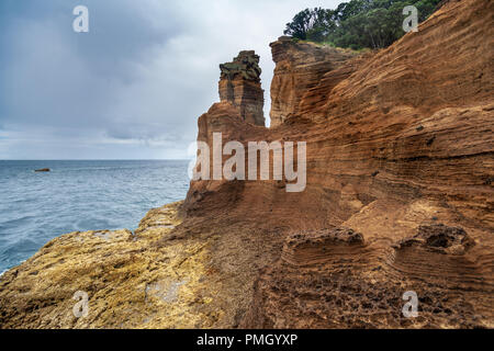 Insel von Vila Franca do Campo Sao Miguel Azoren Stockfoto