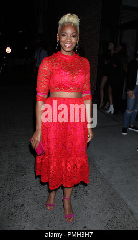September 17, 2018 Anika Noni Rose besuchen Neon & Gozie Agbo stellt spezielle Siebung der Ermordung Nation am Metrograph in New York September 17, 2018. Credit: RW/MediaPunch Stockfoto