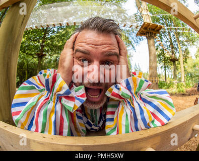 Wendover Woods, UK. 18. September 2018. Peter Pan Pantomime Pressevorstellung Credit: Gary Mitchell, GMP-Media/Alamy leben Nachrichten Stockfoto