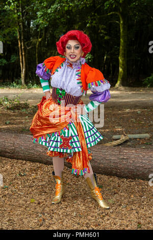 Wendover Woods, UK. 18. September 2018. Peter Pan Pantomime Pressevorstellung Credit: Gary Mitchell, GMP-Media/Alamy leben Nachrichten Stockfoto