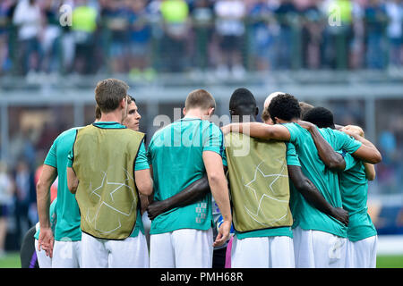 Mailand, Italien. 18. September 2018. Spieler von Tottenham während der UEFA Champions League Gruppe B Spiel zwischen Inter Mailand und Tottenham Hotspur im Stadio San Siro, Mailand, Italien am 18. September 2018. Foto von Giuseppe Maffia. 18 Sep, 2018. Quelle: AFP 7/ZUMA Draht/Alamy leben Nachrichten Stockfoto