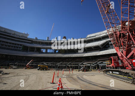 Los Angeles, CA, USA. 18 Sep, 2018. LA Stadion & Entertainment District im Hollywood Park Tour in Inglewood, Ca am 18. September 2018. Jevone Moore Quelle: CSM/Alamy leben Nachrichten Stockfoto