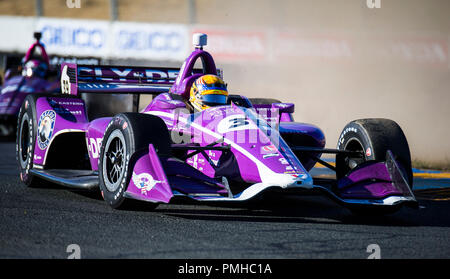 Sonoma, Ca, USA. 16 Sep, 2018. A: Während der GoPro Grand Prix von Sonoma Verizon Indycar Meisterschaft an der Sonoma Raceway Sonoma, Ca Thurman James/CSM/Alamy leben Nachrichten Stockfoto