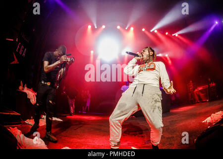 Dänemark, Kopenhagen - September 18, 2018. Der amerikanische Rapper und Lyriker 6 ix 9 ine führt ein Live Konzert bei VEGA in Kopenhagen. (Foto: Gonzales Foto - Pro Lange). Mit Ausnahme von Dänemark. Credit: Gonzales Foto/Alamy leben Nachrichten Stockfoto