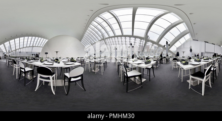 360 Grad Panorama Ansicht von L'Hemisferic