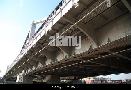 Brücke Krymsky in Moskau Stockfoto