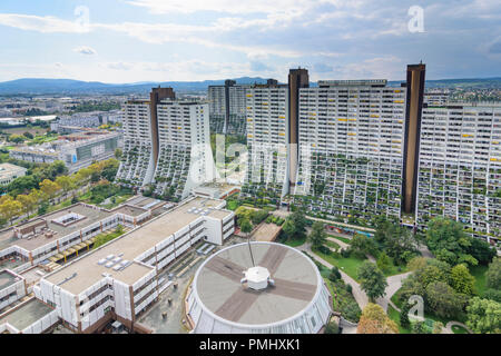 Wien, Wien: Wohnpark Alt Erlaa Wohnanlage, Hochhaus, Gebäude, 23. Liesing, Wien, Österreich Stockfoto