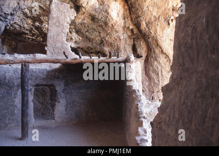 Cliff Ruinen der Salado, Tonto National Monument, Arizona. Foto Stockfoto