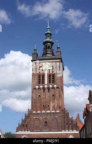 St Catherines Kirche in Danzig, Polen Stockfoto