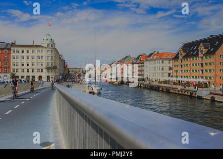 Fahrrad Brücke in Kopenhagen Stockfoto