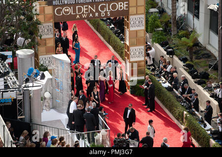 Prominente kommen bei der 68. jährlichen Golden Globe Awards im Beverly Hilton in Beverly Hills, CA am Sonntag, 16. Januar 2011. Datei Referenz # 30825 621 Nur für den redaktionellen Gebrauch - Alle Rechte vorbehalten Stockfoto