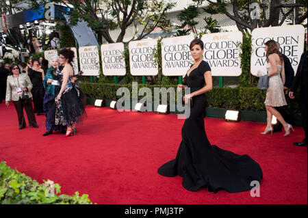 Eva Longoria nimmt an der 68. jährlichen Golden Globe Awards im Beverly Hilton in Beverly Hills, CA am Sonntag, 16. Januar 2011. Datei Referenz # 30825 713 Nur für den redaktionellen Gebrauch - Alle Rechte vorbehalten Stockfoto