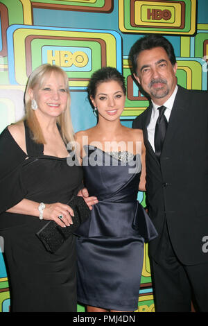 Gia Mantegna & Joe Mantegna 01/16/11' 68th Golden Globe Awards HBO nach Partei '@ ca. 55 im Beverly Hilton Hotel, Beverly Hills Foto von Ima Kuroda/www.HollywoodNewsWire.net/ PictureLux Stockfoto