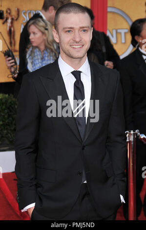 Justin Timberlake an der 17. jährlichen Screen Actors Guild Awards - Ankunft im Shrine Auditorium in Los Angeles, CA am Sonntag, den 30. Januar 2011 statt. Foto von PRPP Pacific Rim Foto Presse/PictureLux Stockfoto