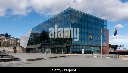 Stavanger Konserthus (Konzertsaal). Es wurde offiziell von Kronprinz Haakon am 15. September 2012 eröffnet. Die Architekten in dem Verhältnis. Stockfoto