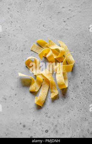 Tagliatelle Trockenteigwaren Stockfoto