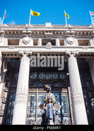 Polychrome Skulptur, Selfridges und Co Kaufhaus, Oxford Street, London, UK, GB. Stockfoto