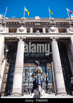 Polychrome Skulptur, Selfridges und Co Kaufhaus, Oxford Street, London, UK, GB. Stockfoto