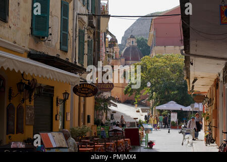 Dionysiou Solomou, Kerkyra, Griechenland Stockfoto