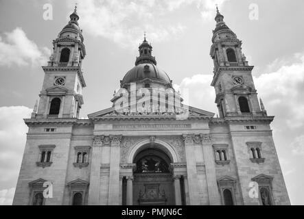 Budapest, Ungarn - 3 August, 2018: Von außen.St. Stephan Basilika Stockfoto