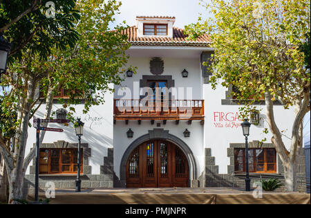 Maspalomas, Gran Canaria, Spanien - 4. Januar, 2018. Blick auf alte Villa Del Agua, auf San Roque in Maspalomas, Gran Canaria, Spanien Stockfoto