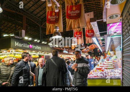 Der Markt La Boqueria Stockfoto