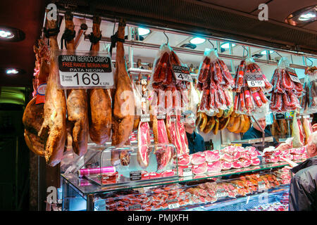 Der Markt La Boqueria Stockfoto