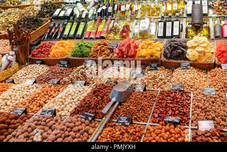 Der Markt La Boqueria Stockfoto