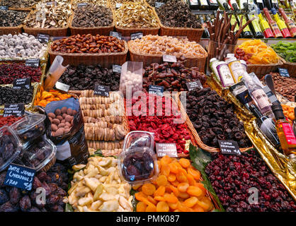 Der Markt La Boqueria Stockfoto