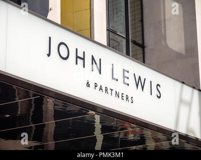 John Lewis und Partner Flagship Store, Oxford Street, London, UK, GB. Stockfoto