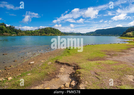 Blick auf den See furnas Sao Miguel Azoren Stockfoto