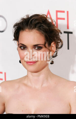 Winona Ryder am AFI Fest 2010 Premiere von 'Black Swan'. Ankünfte am Grauman's Chinese Theater in Hollywood, CA, 11. November 2010 statt. Foto von Joseph Martinez/PictureLux Datei Referenz # 30689 038 PLX nur für redaktionelle Verwendung - Alle Rechte vorbehalten Stockfoto