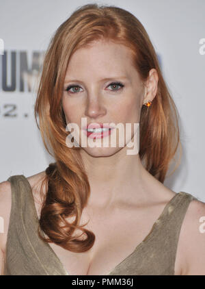 Jessica Chastain am Los Angeles Premiere von "Ich bin die Nummer Vier" gehalten am Dorf Theater in Westwood, CA. Die Veranstaltung fand am Mittwoch, 9. Februar 2011. Foto von PRPP Pacific Rim Foto Presse/PictureLux Stockfoto