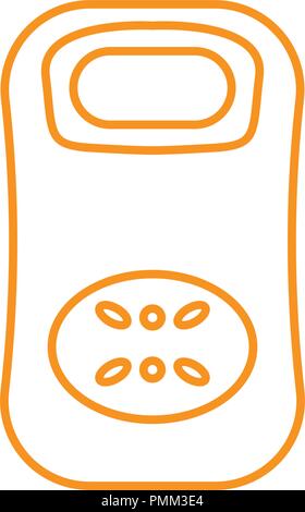 Waage Symbol Linie das Symbol - Premium Qualität isoliert Gewicht Element im trendigen Stil orange Stock Vektor