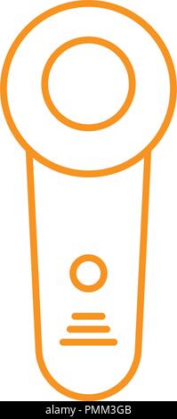 Thin Line Medical Device icon-linearen Stil vector orange angezeigt Stock Vektor