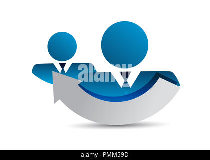 Avatar ändern oder Team Konzept, Grafik Design. über einem weißen Hintergrund isoliert Stockfoto