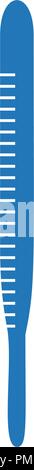 Thermometer Symbol Blau Stock Vektor