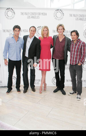 Emily VanCamp, Joshua Bowman, Gabriel Mann, Nick Wechsler, Mike Kelly 09.10.2011, Vorschau 2011 PaleyFest Partei, ABC, die Paley Center für Medien, Beverly Hills, Foto von manae Nishiyama/HollywoodNewsWire.net/ PictureLux Stockfoto