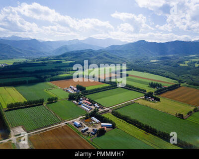 Antenne Phography von Hokkaido, Japan Stockfoto