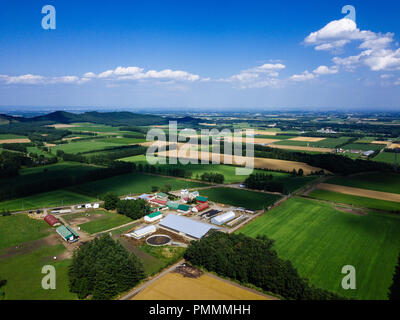 Antenne Phography von Hokkaido, Japan Stockfoto