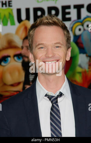 Neil Patrick Harris bei der Weltpremiere von Disney's "Die Muppets". Ankünfte am El Capitan Theaterr in Hollywood, CA, 12. November 2011 abgehalten. Foto von Joe Martinez/PictureLux Stockfoto