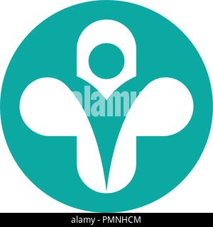 Gesundheit medizinische Logo template Vector Illustration Design Stock Vektor